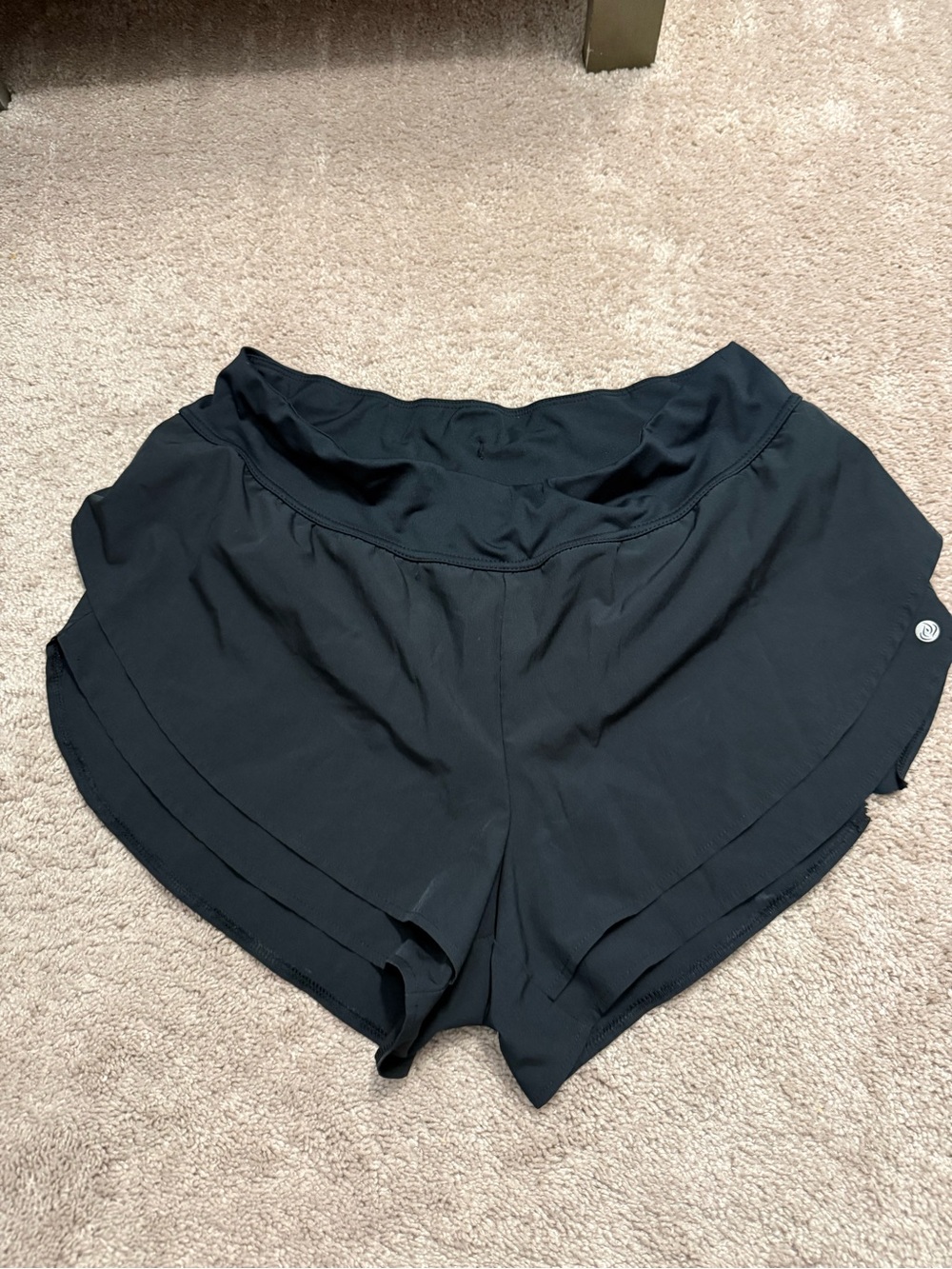 Black Athletic Running Shorts